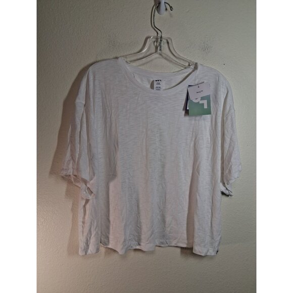 NWT Joy Lab Oversized Athletic Boxy T-Shirt Top White Women's Size Large - Picture 1 of 7